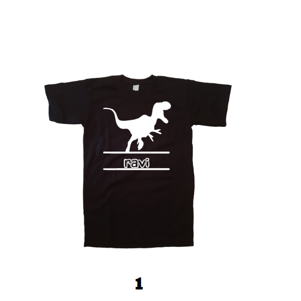 Baby shirt dinosaurus met naam - Afbeelding 2