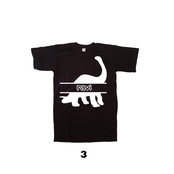 Baby shirt dinosaurus met naam - Afbeelding 5