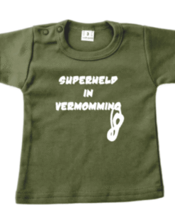 Baby shirt superheld in vermomming