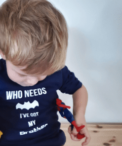 baby shirt who needs batman brother