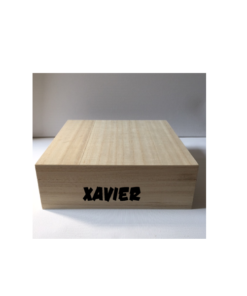 Alternative view of Giftbox dinosaurus met naam