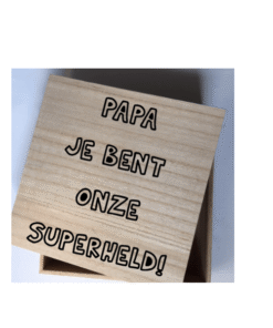 kadobox met herensokken Papa Superheld