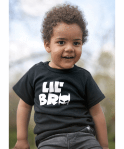 Alternative view of Baby shirt Big Bro -Lil Bro- batman masker