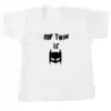 babytshirt my twin is batman tweeling superheld