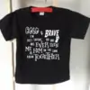 baby tshirt Bold and Brave nobody has ever seen me and him in same room together
