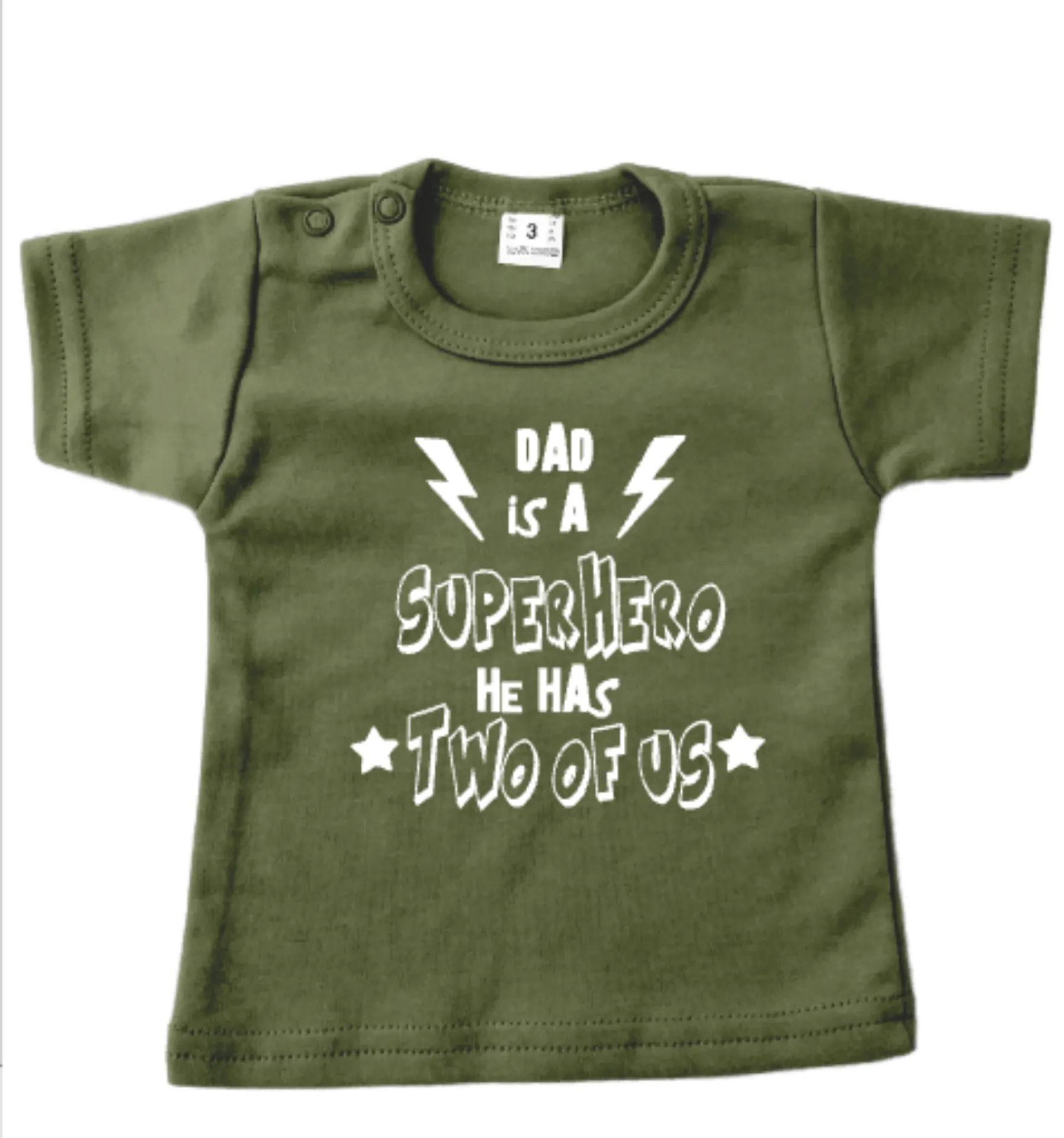 baby shirt dad is a superhero