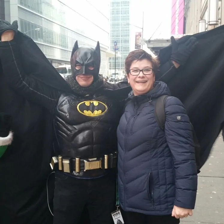 Monique en Batman in New York