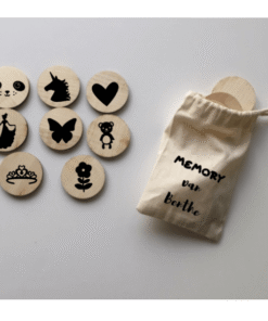 houten memory voor meisjes - unicorn-hart-prinses