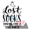 sokken mand sticker verloren eenzame sokken
