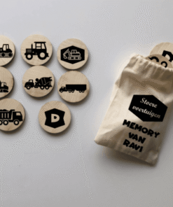 Stoere voertuigen memorie memory vrachtwagen zandauto tractor
