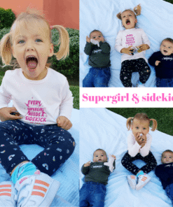 tshirt every supergirl needs a sidekick or two