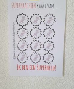 superkrachten beloningskaart