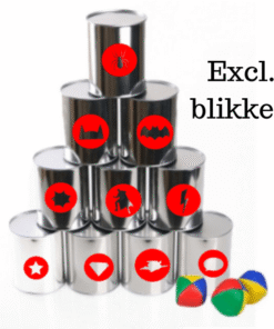 blikgooien superhelden kinderfeestje stickers