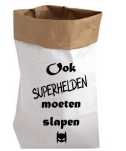 Paperbag Ook Superhelden moeten slapen