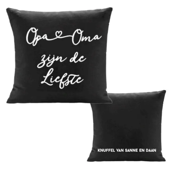Kussenhoes Opa en Oma de liefste
