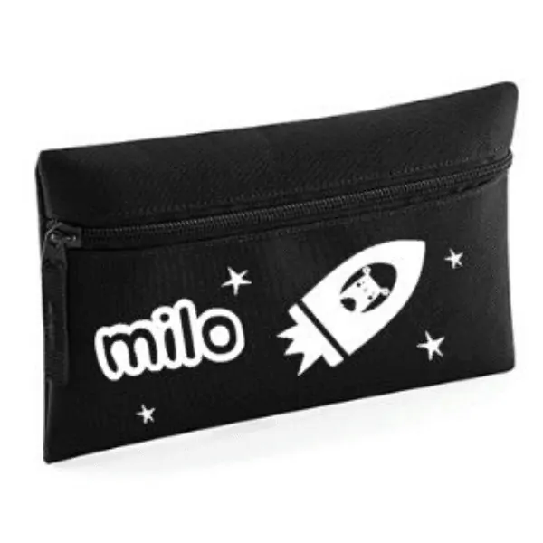 Etui raket ster met naam