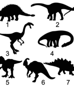 Alternative view of Muursticker dinosaurus