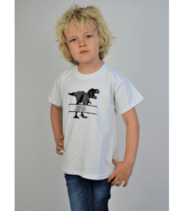 Kids shirt dinosaurus met naam