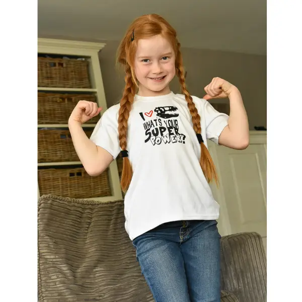 Kids shirt dino skelet i love dinosaurs - Afbeelding 5