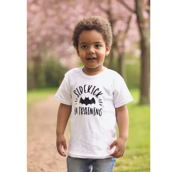 Baby shirt batman sidekick in training - Afbeelding 3