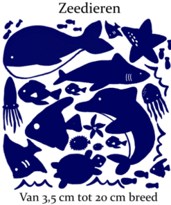 muursticker zeedieren