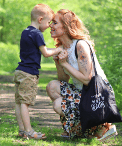 Katoenen tas Mom off duty