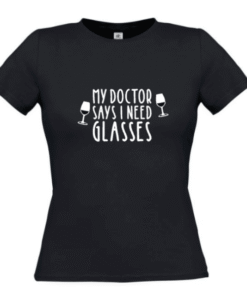 T-shirt wijn -grappige teksten