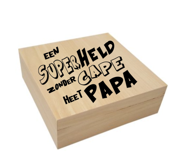 Cadeaubox Superheld zonder cape heet papa
