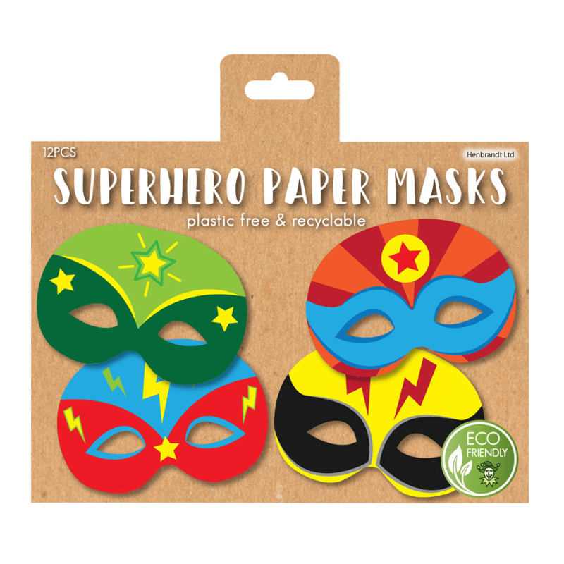 Superhero Paper Masks Verpakking
