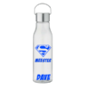 einde schooljaar,einde schooljaar cadeau meester,waterfles meester,persoonlijke waterfles